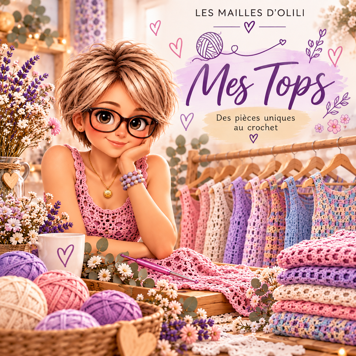 🌸 Tops au crochet