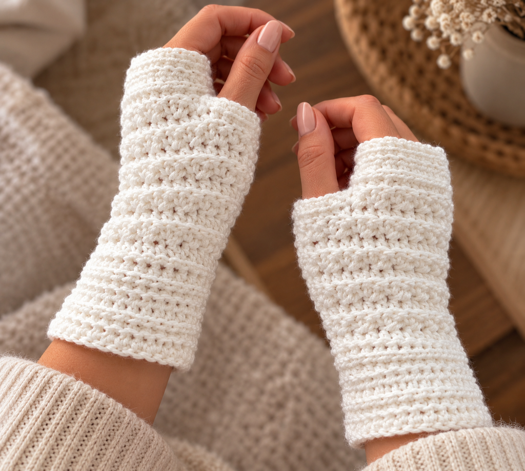 🧶 Mitaines - Fait main au crochet