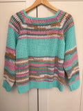 🩵 Pull Aquarelle - Fait main au crochet
