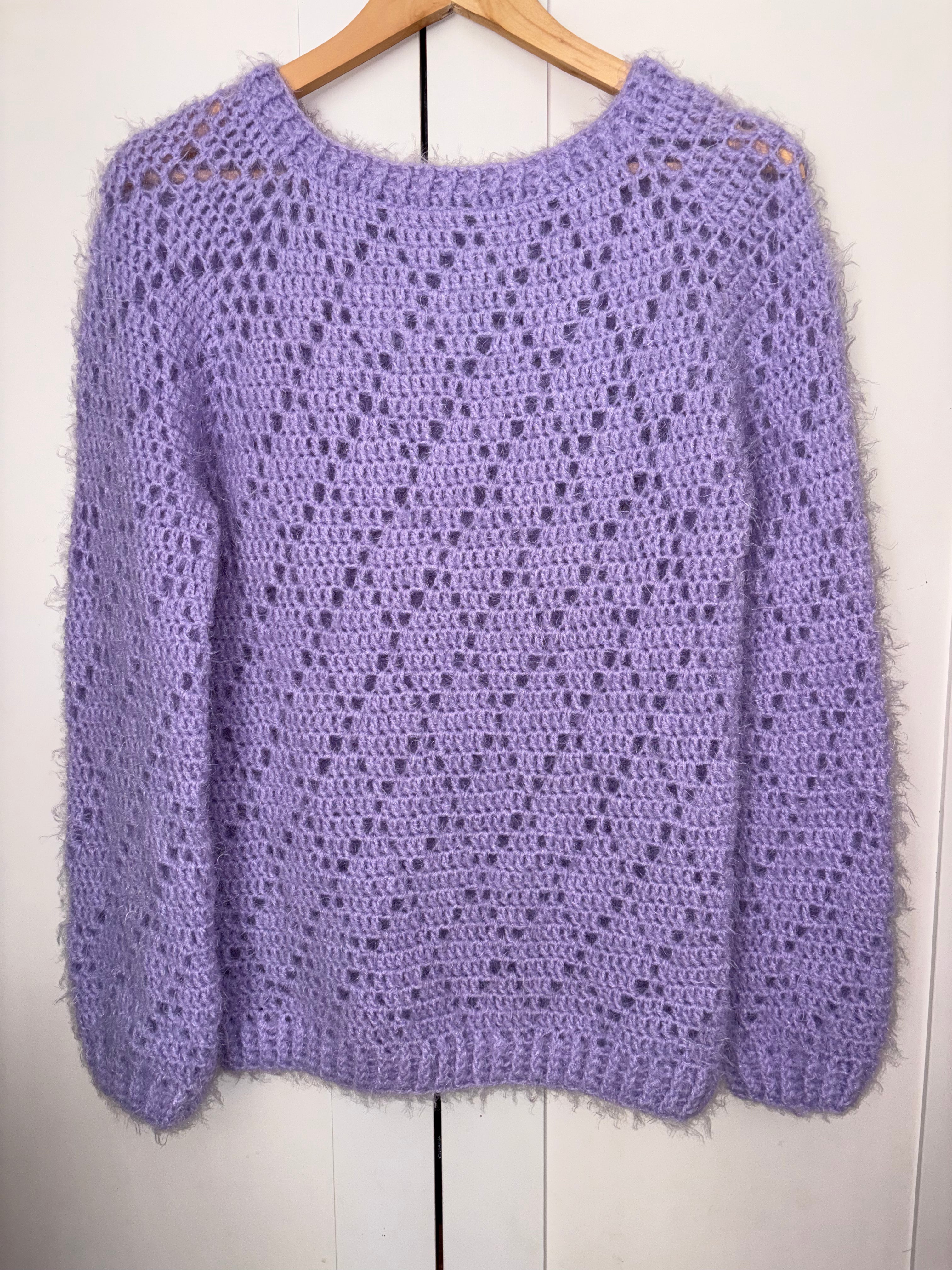 🪻Pull Lavande - Fait main au crochet