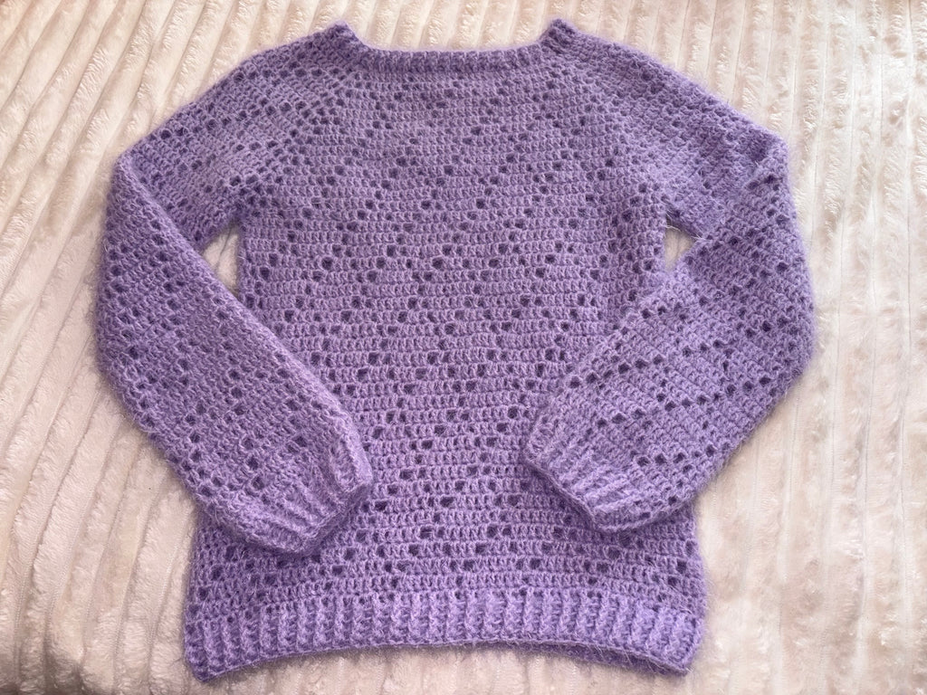 🪻Pull Lavande - Fait main au crochet