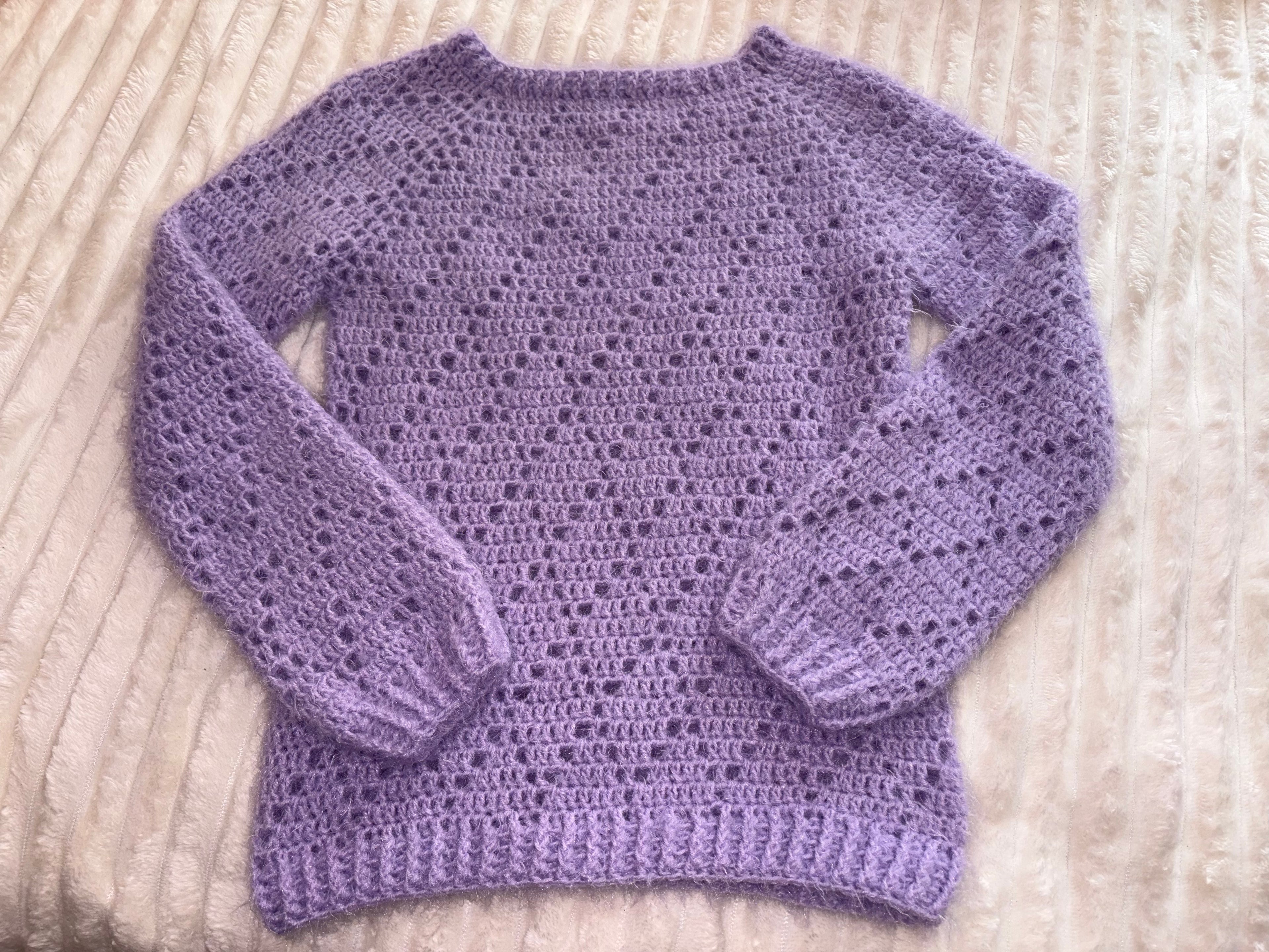 🪻Pull Lavande - Fait main au crochet