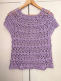 💜 Top Glycine - Fait main au crochet