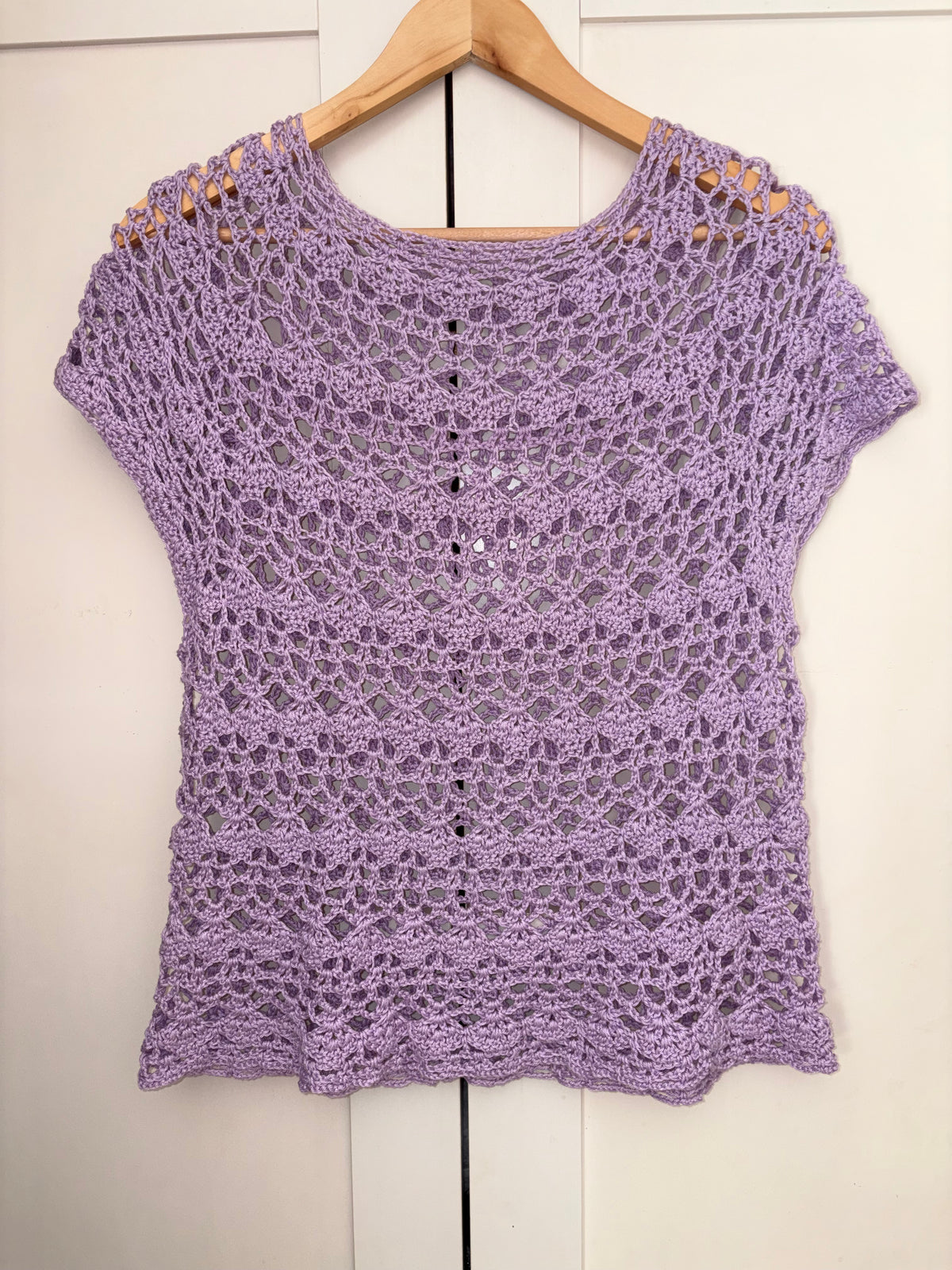 💜 Top Glycine - Fait main au crochet