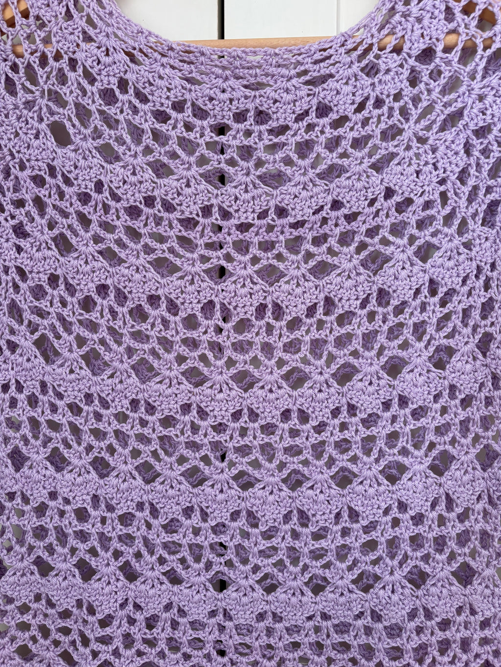 💜 Top Glycine - Fait main au crochet
