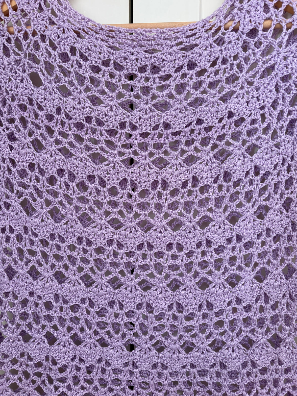 💜 Top Glycine - Fait main au crochet