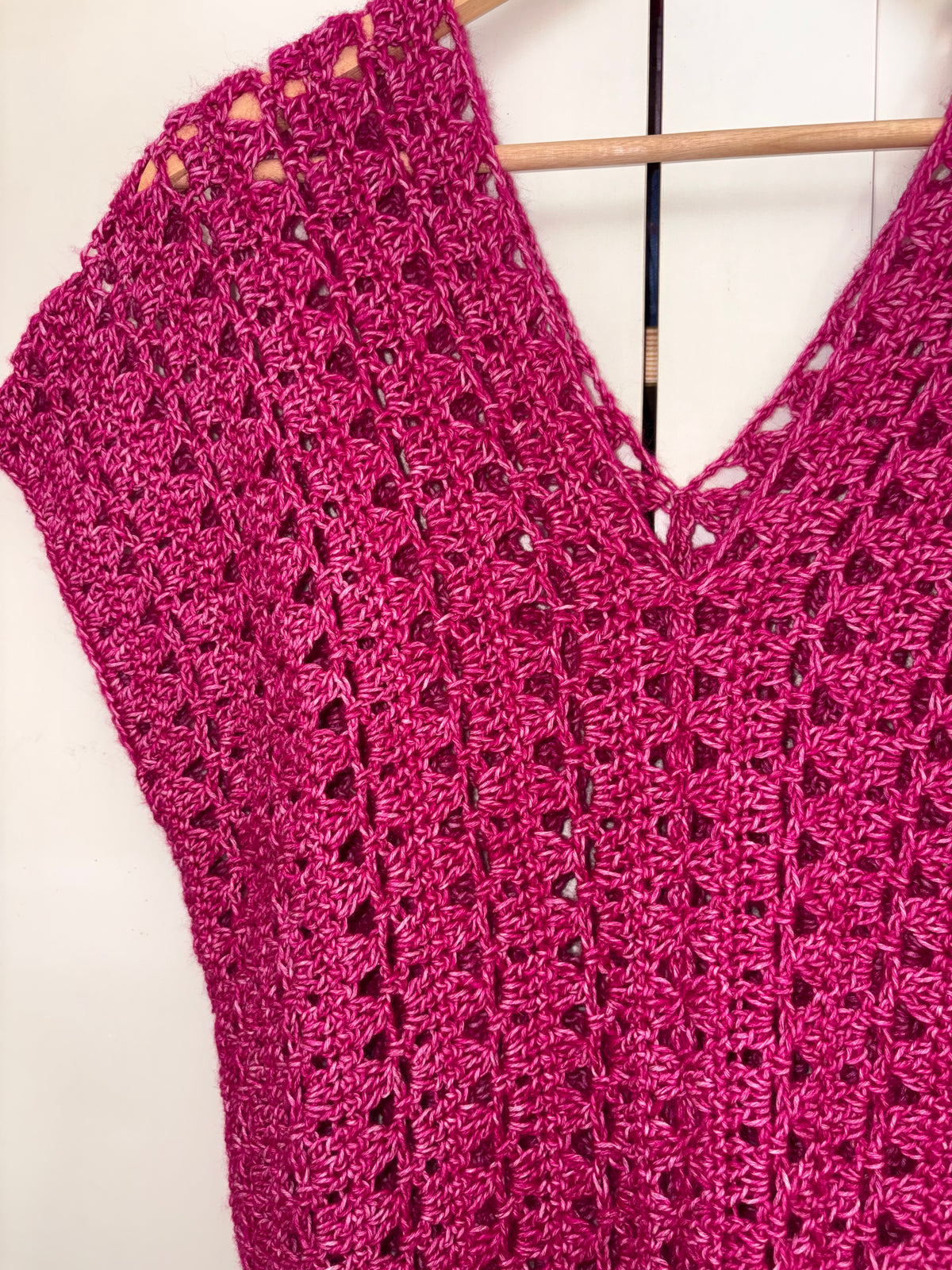 💖 Top Framboise - Fait main au crochet