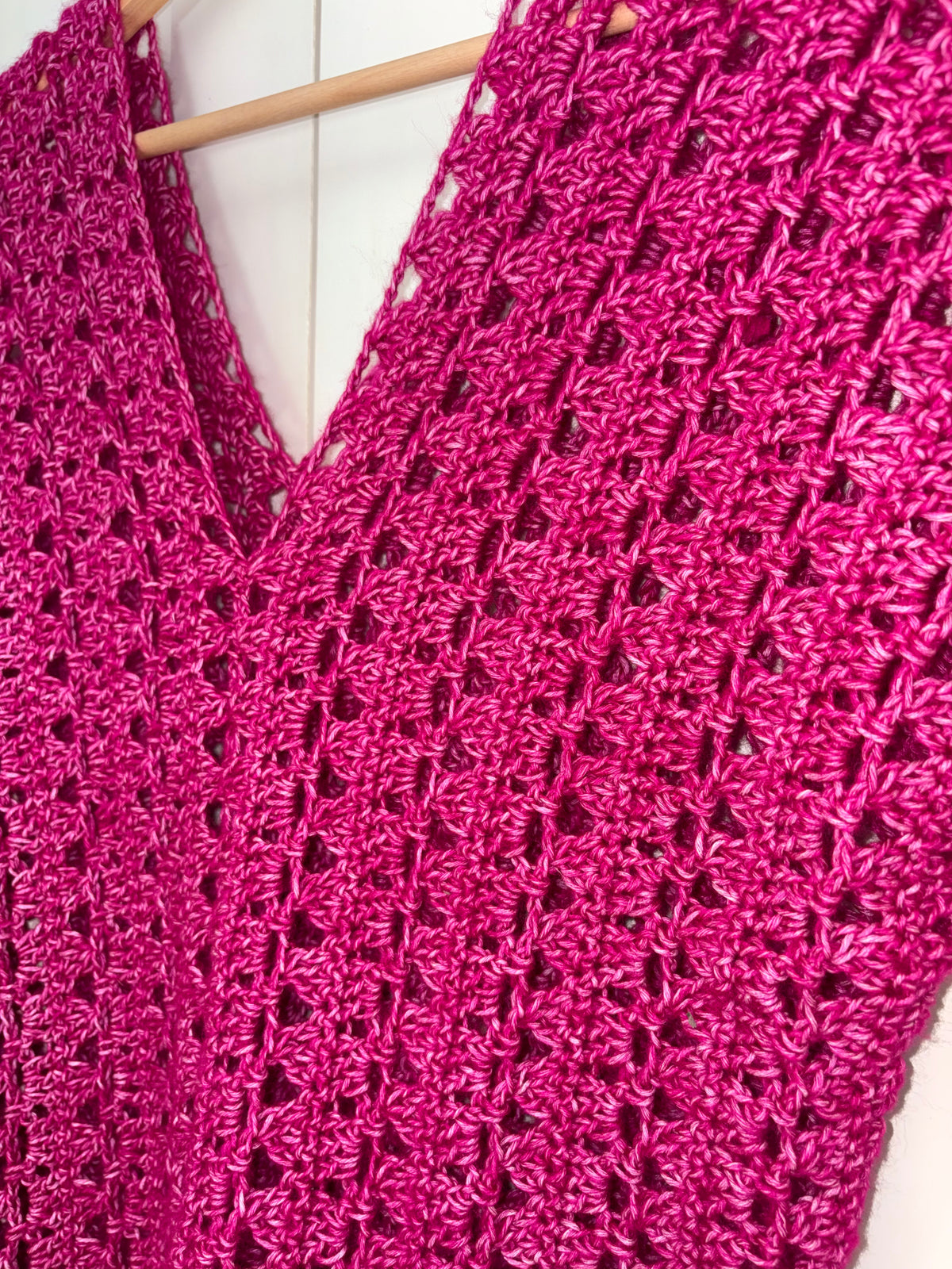 💖 Top Framboise - Fait main au crochet