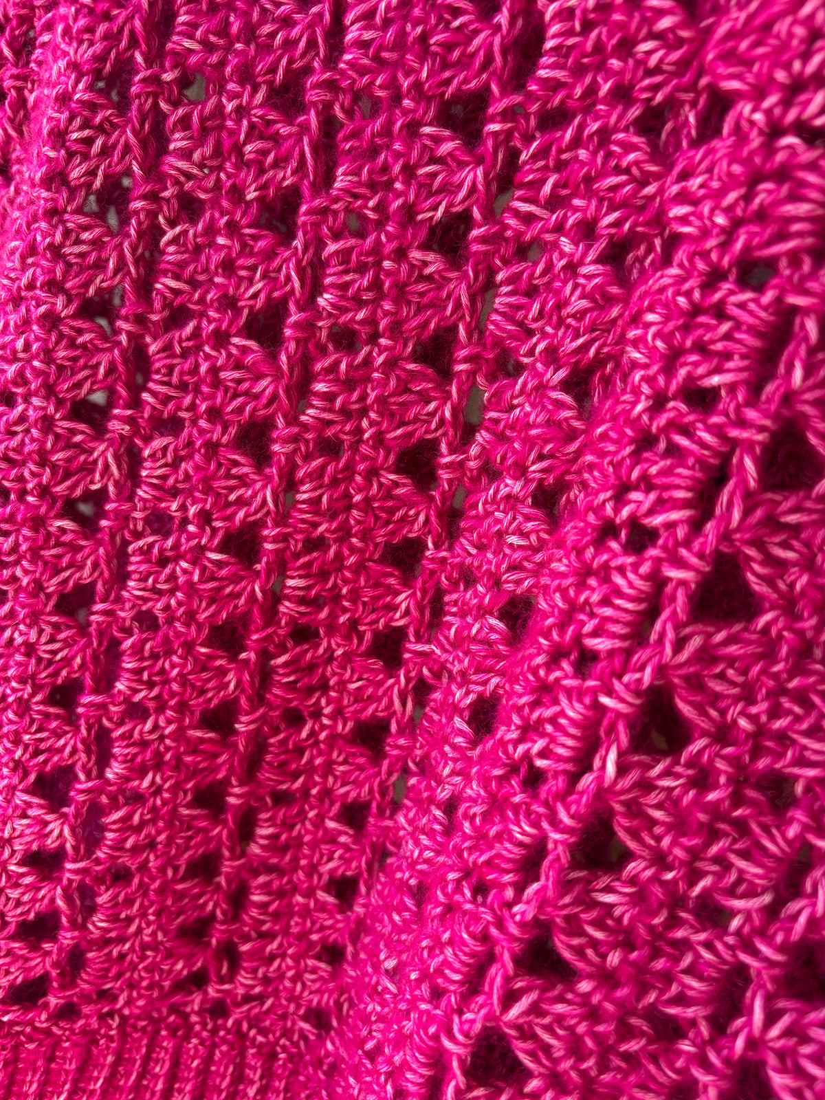 💖 Top Framboise - Fait main au crochet