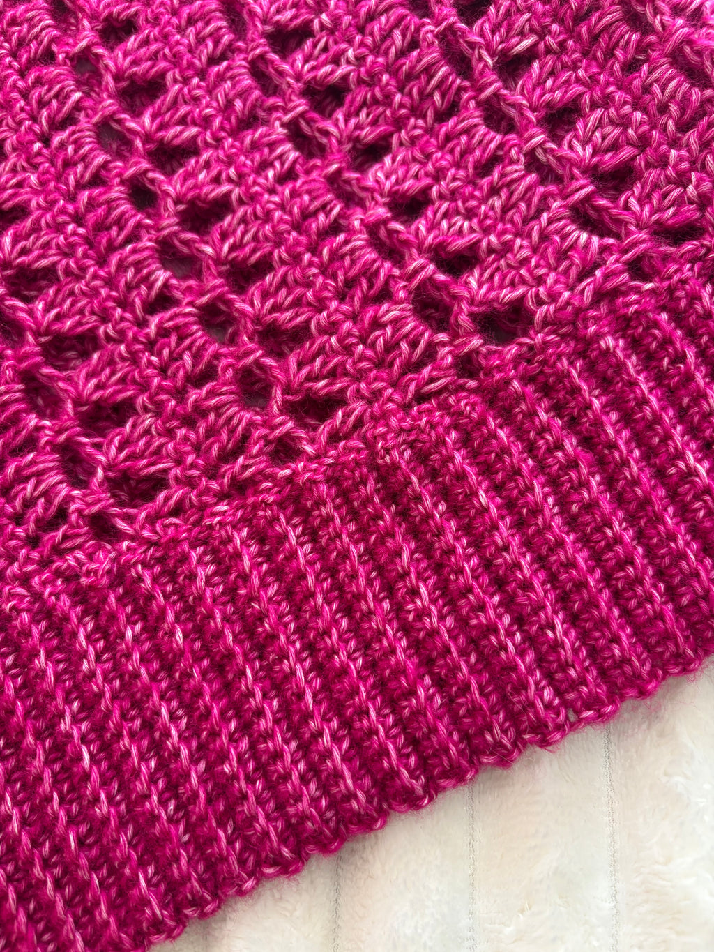 💖 Top Framboise - Fait main au crochet