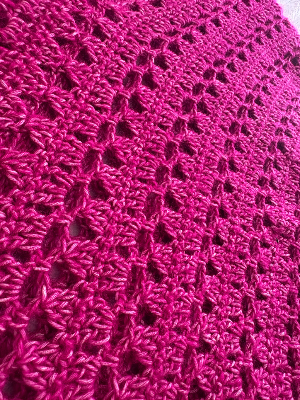 💖 Top Framboise - Fait main au crochet