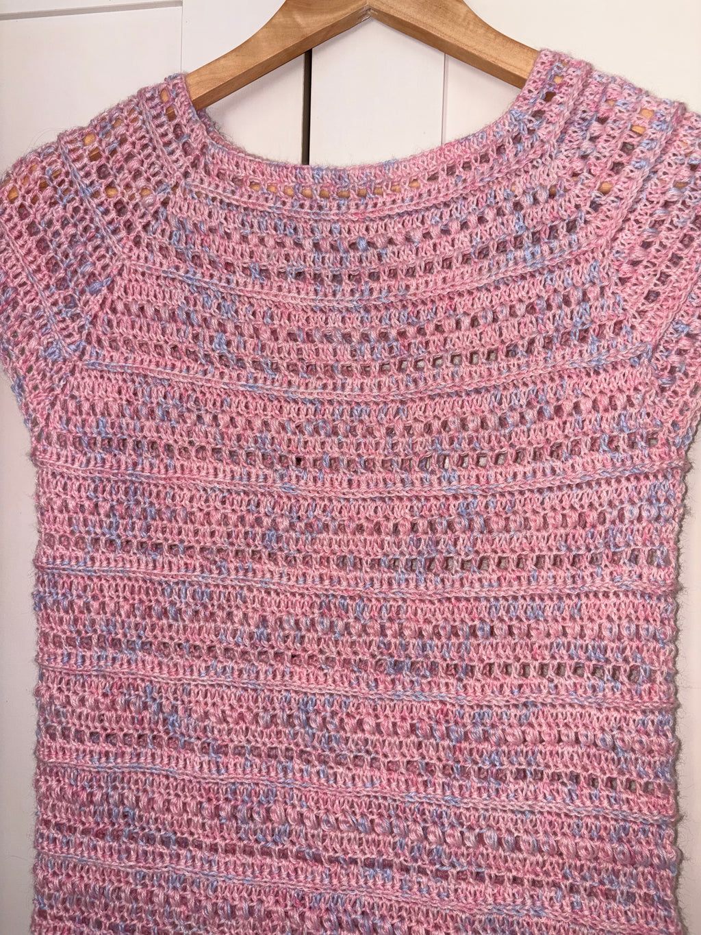 🩷 Top Guimauve - Fait main au crochet