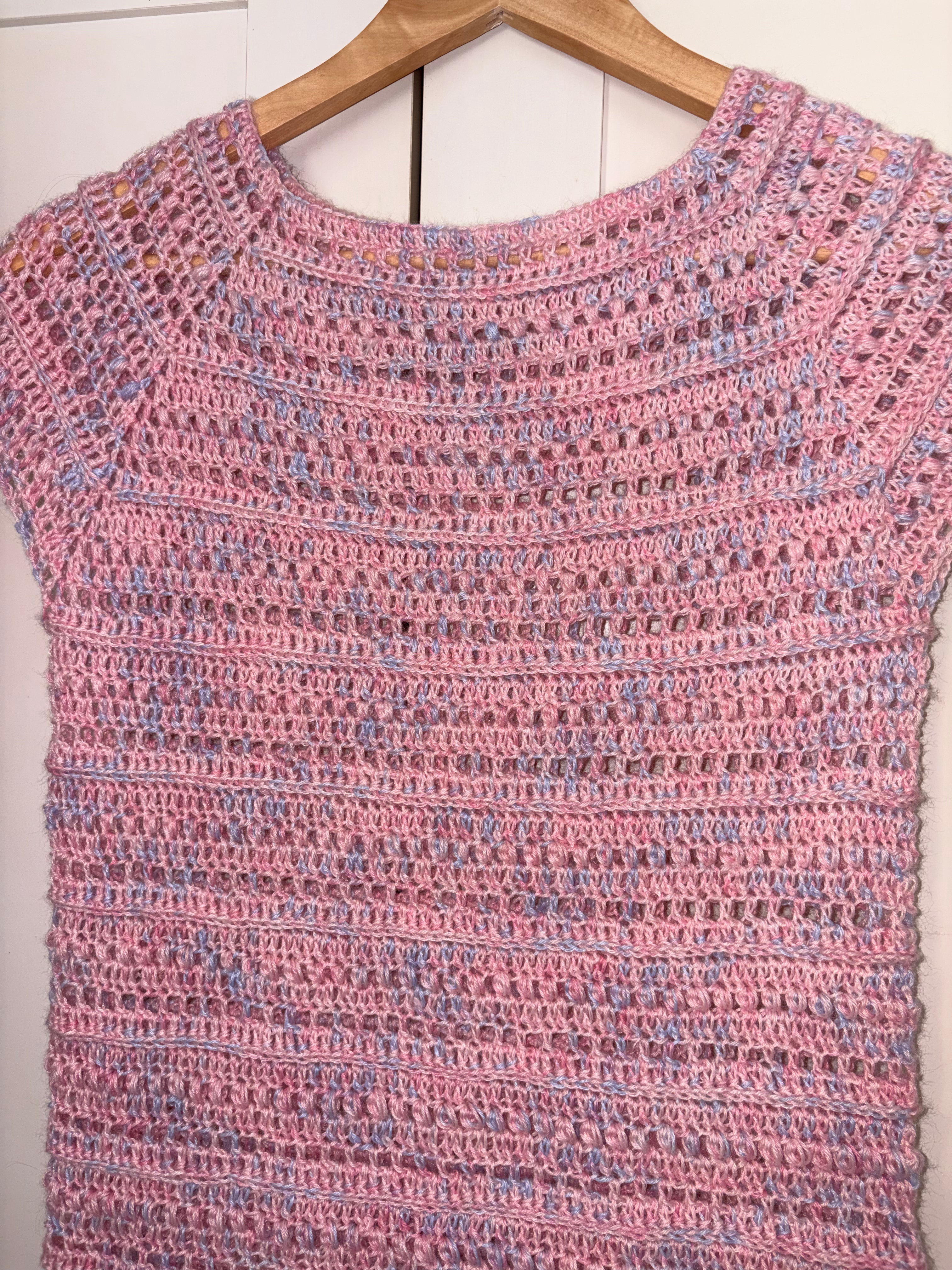 🩷 Top Guimauve - Fait main au crochet