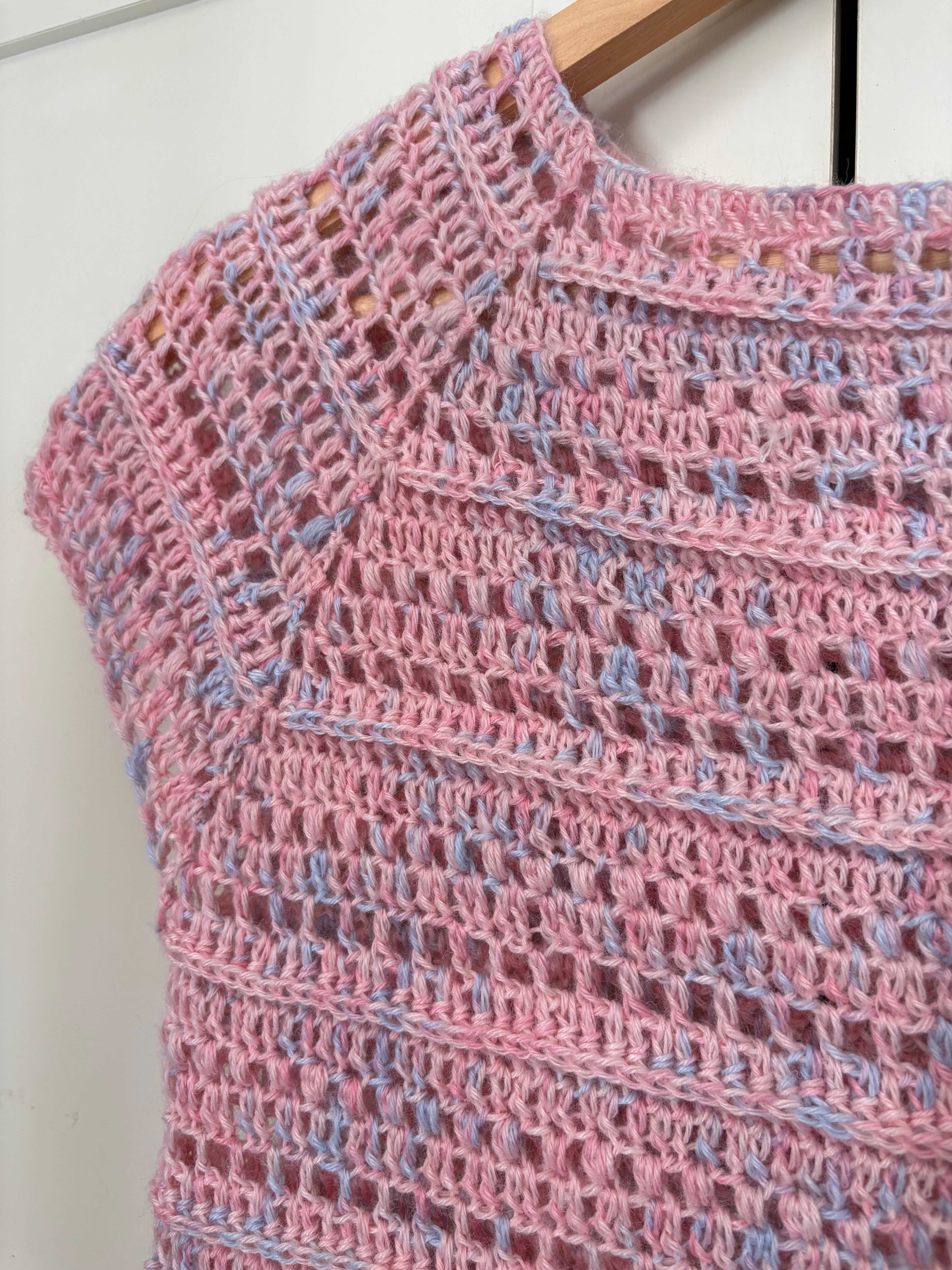 🩷 Top Guimauve - Fait main au crochet