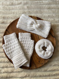 🧶 Ensemble Bandeau / Heaband, Mitaines et Choucou - Fait main au crochet